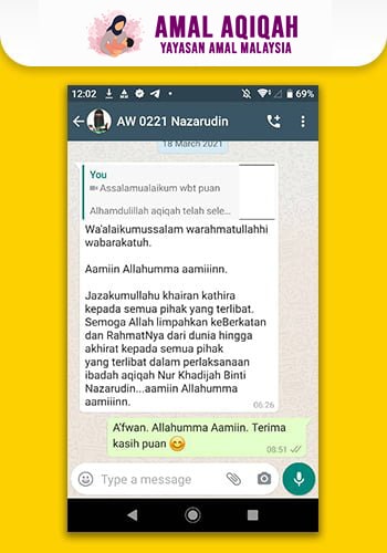 TESTIMONI AMAL AQIQAH YAYASAN AMAL MALAYSIA RM480 E-min