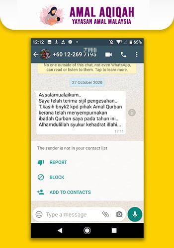 TESTIMONI AMAL AQIQAH YAYASAN AMAL MALAYSIA RM480-min